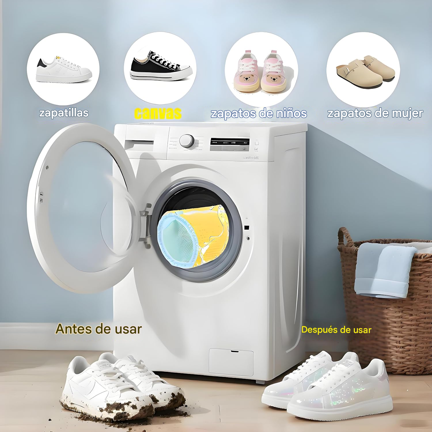 Bolsa Protectora para Lavar Zapatillas